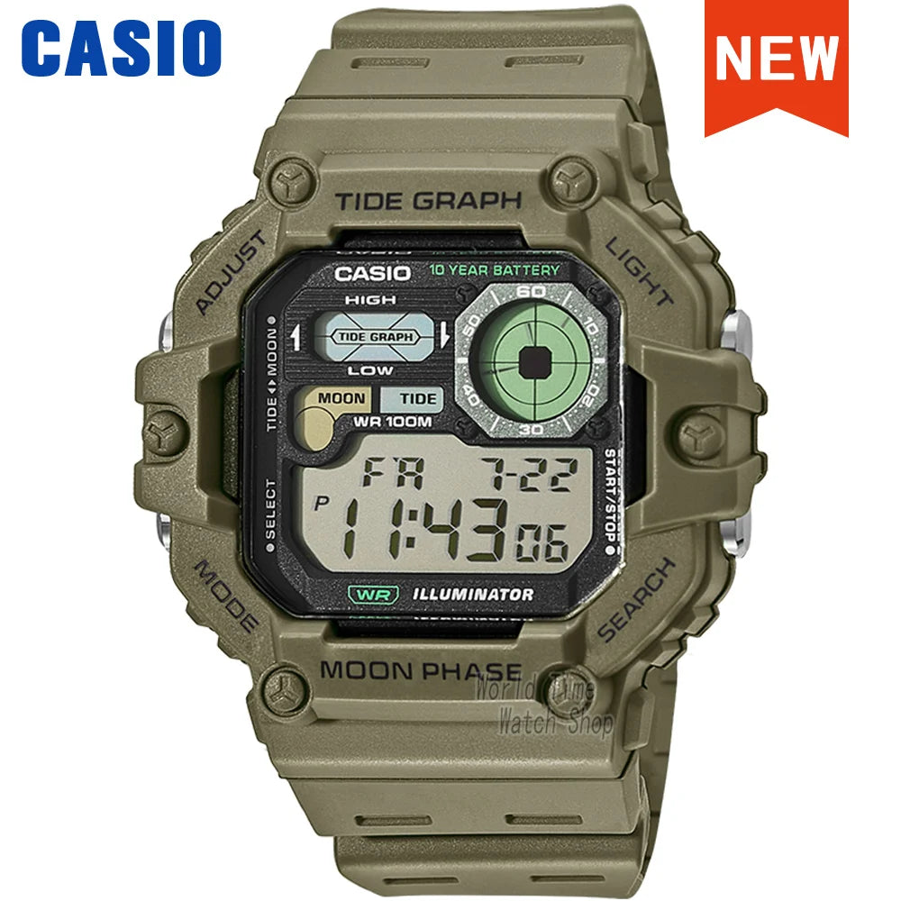Casio Herrenuhr, modische Sport- und Outdoor-Armbanduhr, aktiver Lifestyle-Uhr, lässiges Design, WS-1700H-Serie