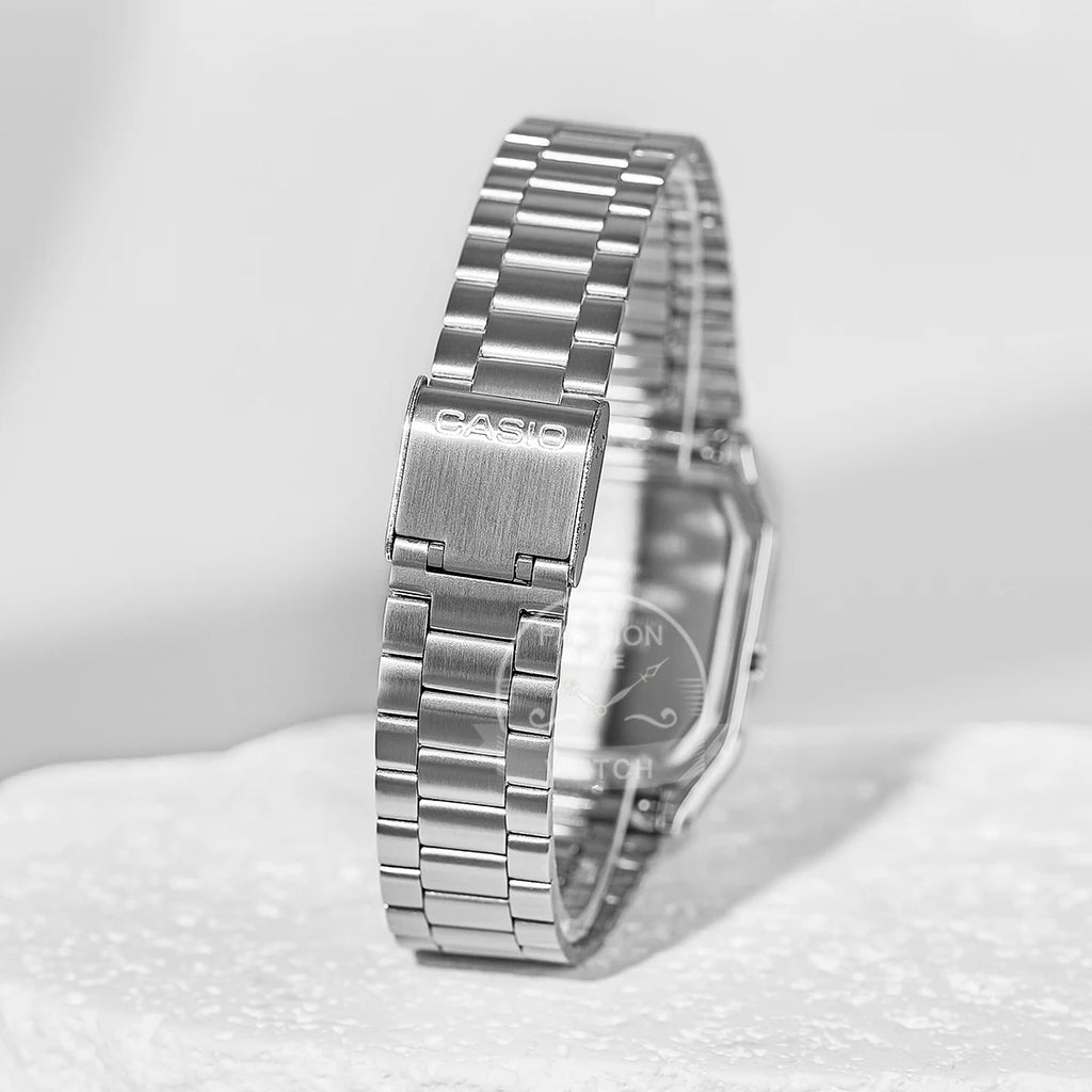 Casio Herrenuhr Dual Display Retro-Stil personalisiertes Zifferblatt Design Quarzwerk wasserdicht AQ-230A-