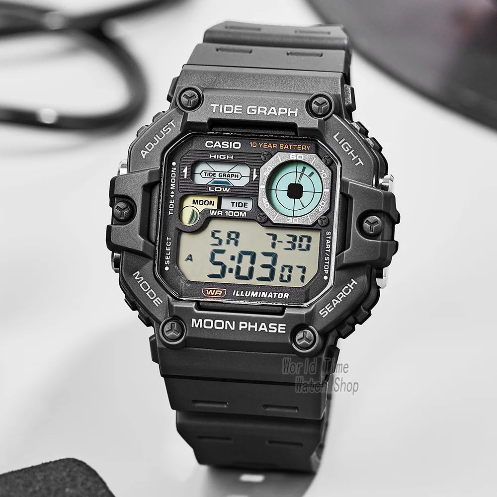 Casio Herrenuhr, modische Sport- und Outdoor-Armbanduhr, aktiver Lifestyle-Uhr, lässiges Design, WS-1700H-Serie