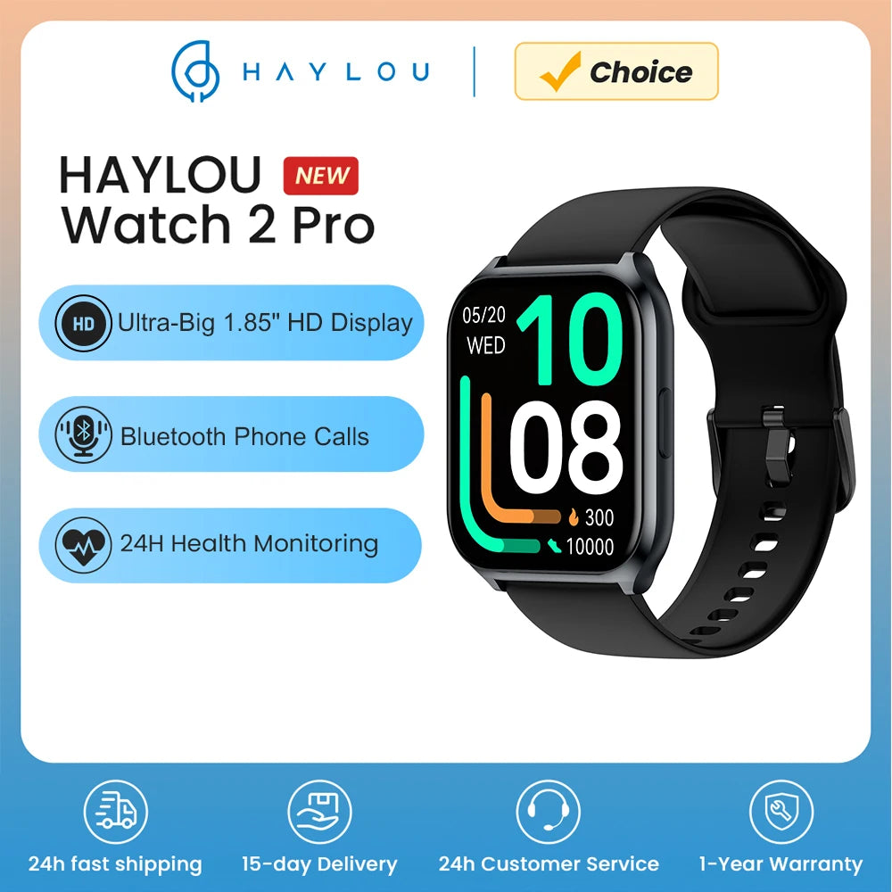 Haylou Uhr 2 Pro (ls02 pro) Smartwatch 1.85 ''HD-Display spo2 Herzfrequenz messer Trainings modi Smartwatch für Männer Frauen