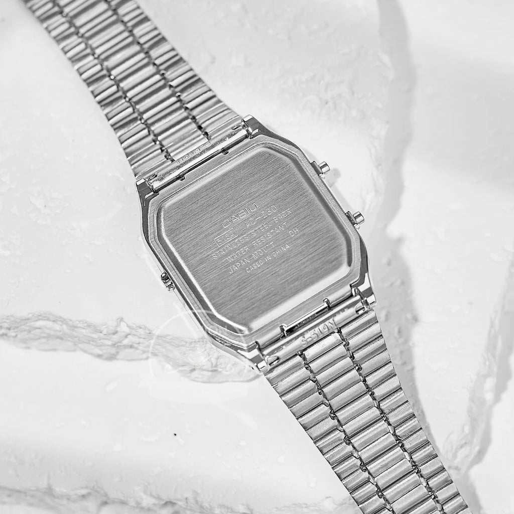 Casio Herrenuhr Dual Display Retro-Stil personalisiertes Zifferblatt Design Quarzwerk wasserdicht AQ-230A-