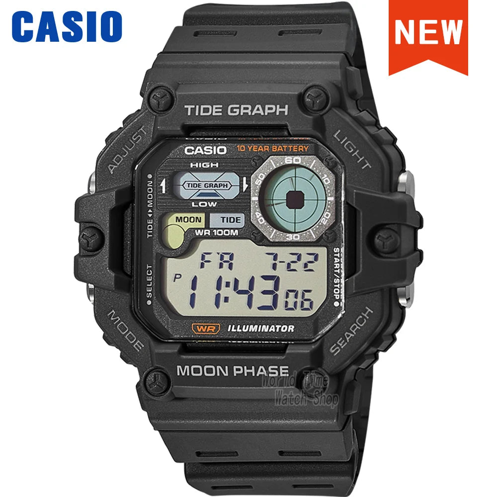 Casio Herrenuhr, modische Sport- und Outdoor-Armbanduhr, aktiver Lifestyle-Uhr, lässiges Design, WS-1700H-Serie