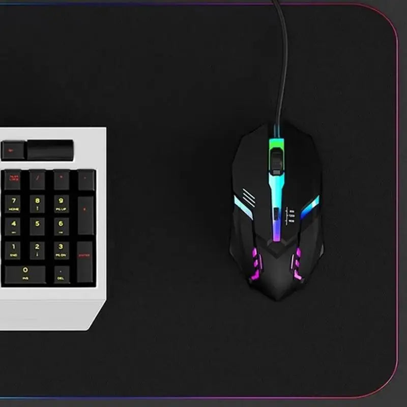 Ergonomische Gaming-Maus mit RGB-Beleuchtung für PC & Laptop